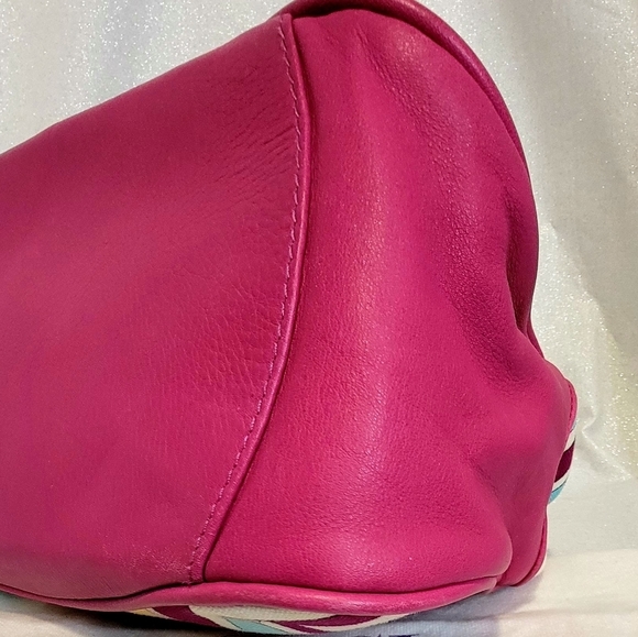 EMILIO PUCCI Fuschia Leather & Fabric Bag - Picture 7 of 15